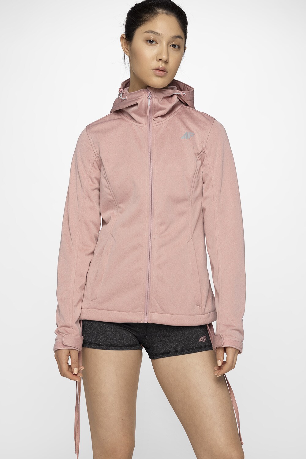 Jachetă softshell pentru femei SFD300 - roz melanj