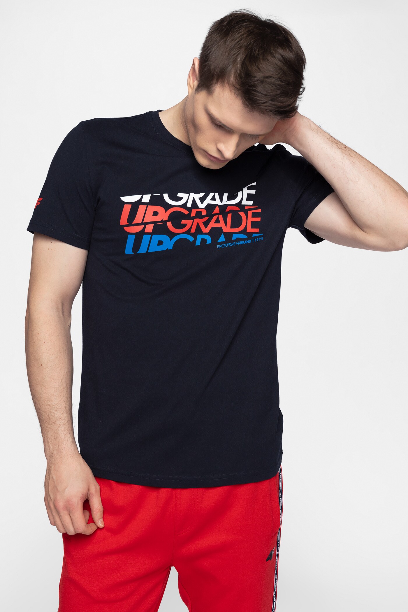 Tricou pentru bărbați TSM222 - bleumarin închis