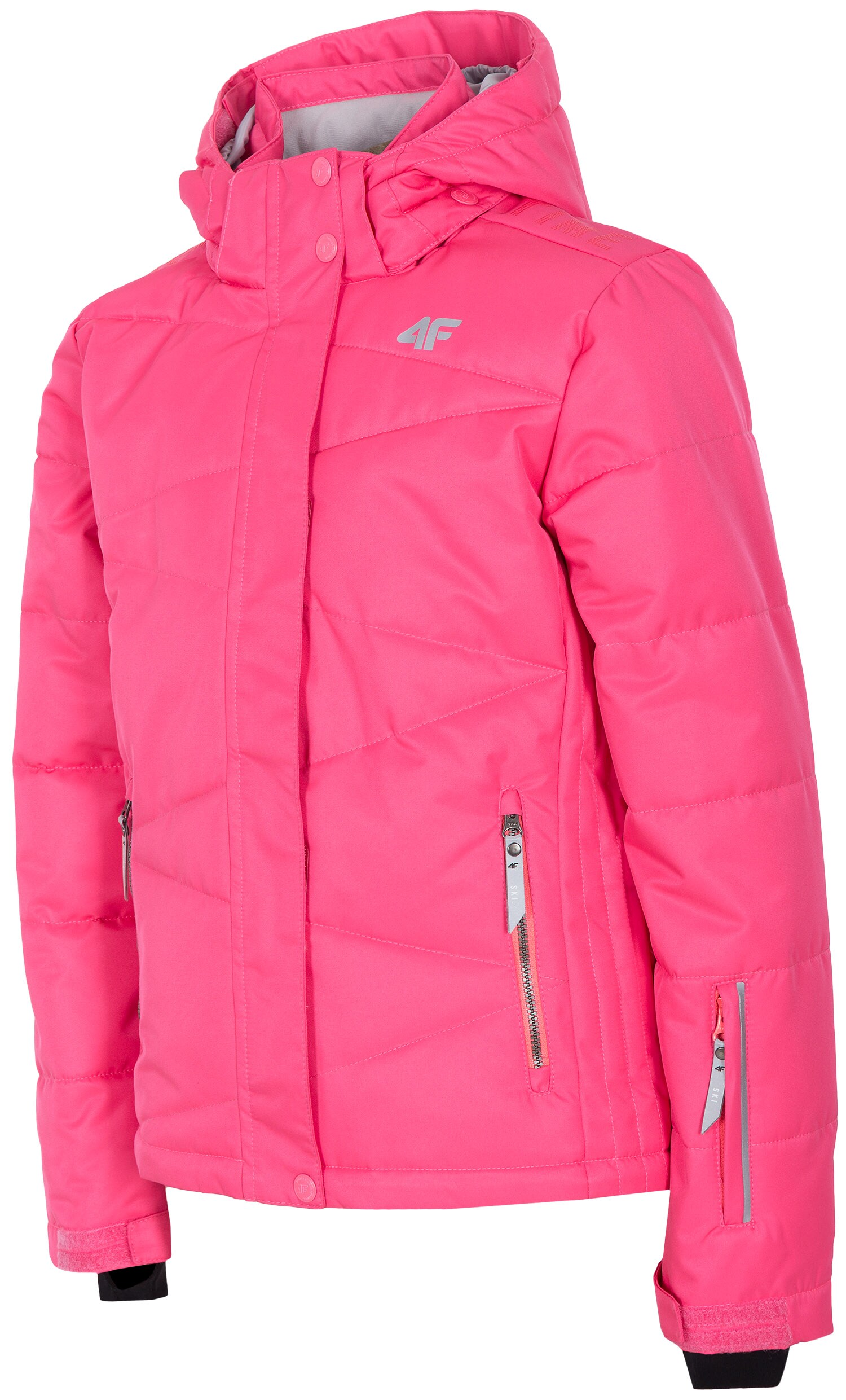Jacheta de schi pentru copii mari (fete) JKUDN400 - fuxie