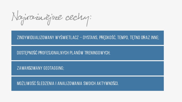 runtastic - najważniejsze cechy runtastic - najważniejsze cechy